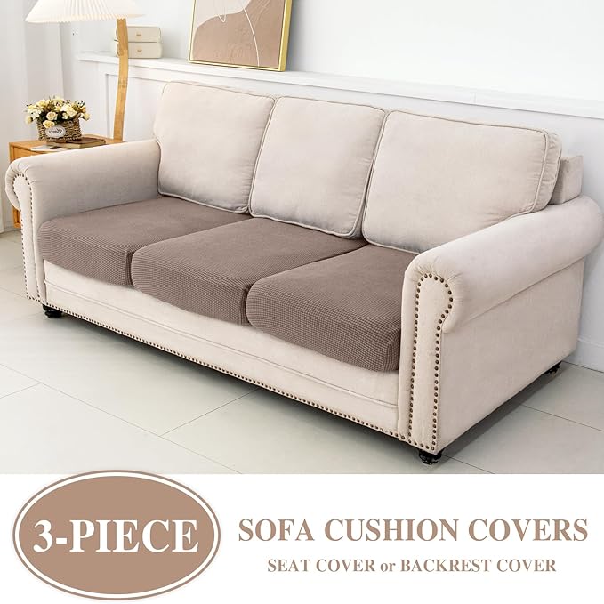 Couch Cushion Covers Seat Cushion Cover Stretch Couch Cover Separate Sectional - Image 2