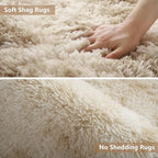 Shag Area Rugs for Bedroom Living Room, 5X8 Ultra Soft Fluffy Area Rugs for Dorm - Image 3