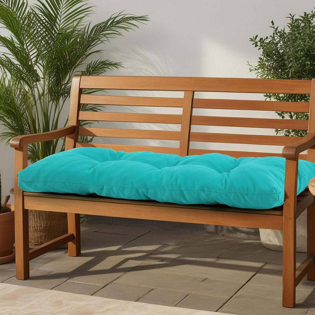 Outdoor Bench Cushion Waterproof, Tufted Bench Seat Cushion