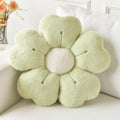 Flower Pillow, Cute Daisy Decorative Throw Pillows, Green, 15 Inches