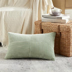Fancy Homi 2 Packs Sage Green Lumbar Decorative Throw Pillow Covers 14x24 Inch - Image 2