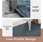 FinRèc 4x6 Washable Area Rugs for Bedroom Living Room, Low Pile Thin Rug Solid - Image 6