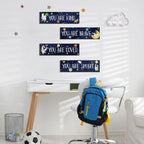 Yookeer 4 Pcs Space Room Decor for Kids Boys Outer Space Wall Art Decor