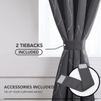 Deconovo Grey Blackout Curtains - Image 4