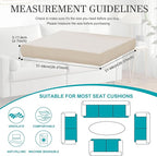 12Pcs Stretch Patio Cushion Covers, Outdoor Couch Cushion Covers Replacement - Image 2