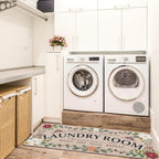 Non Slip Laundry Room Rug, Vintage Washable Runner, 20 x 48 Inch