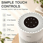 AZEUS HEPA Air Purifier 2-Pack, Quiet Operation for Bedrooms and Offices