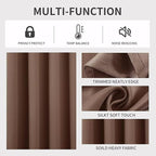 Joydeco Blackout Curtains 120 inches Long 2 Panels Set, Thermal Insulated Long - Image 4