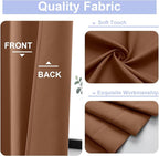 Simplebrand Ava Sun Baked Short Blackout Curtains - Image 2