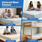 FACIACC 4Pcs Bed Sheet Holder for Corners, Upgrade Fitted Sheet Holder