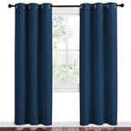 NICETOWN Moroccan Blue Room Darkening Curtains - Image 2