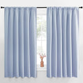 NICETOWN Blackout Curtains for Bedroom, Vintage Blue, 1 Pair, 70 by 63-inch by NICETOWN