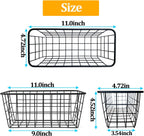 2 Set Adhesive Hanging Wall Basket Inside Cabinet Door Organizer,Wall Storage Basket-No Drilling Adhesive wall Basket for Cupboard Door,Space-Saving Small Hanging Baskets for Wall Mount Storage,Black