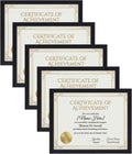 Edenseelake 8.5 x 11 Certificate Picture Frame 5 Pack, Black Diploma Frames