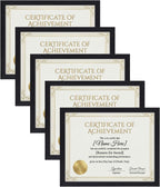 Edenseelake 8.5 x 11 Certificate Picture Frame 5 Pack, Black Diploma Frames