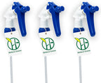 Heluva Green Spray Bottle Nozzle Replacement Tops, Blue 6 Pack