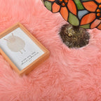 ORINOVA Pink Fluffy Sheepskin Fur Area Rugs - Image 8