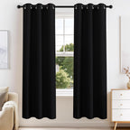 PONY DANCE Blackout Curtains for Bedroom 72 Inch Length 2 Panels Set