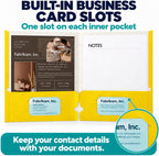 Better Office Products 2 Pocket Folders Bulk, Letter Size Paper Portfolios Case of 100, Assorted Primary Colors, Durable Folders Bulk for School, Office, Classroom Organization & Filing