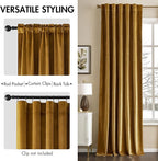 MIULEE Velvet Curtains 72 Inch Wide - Image 2