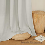 NICETOWN Gray Linen Curtains 108 inches Long - Image 7