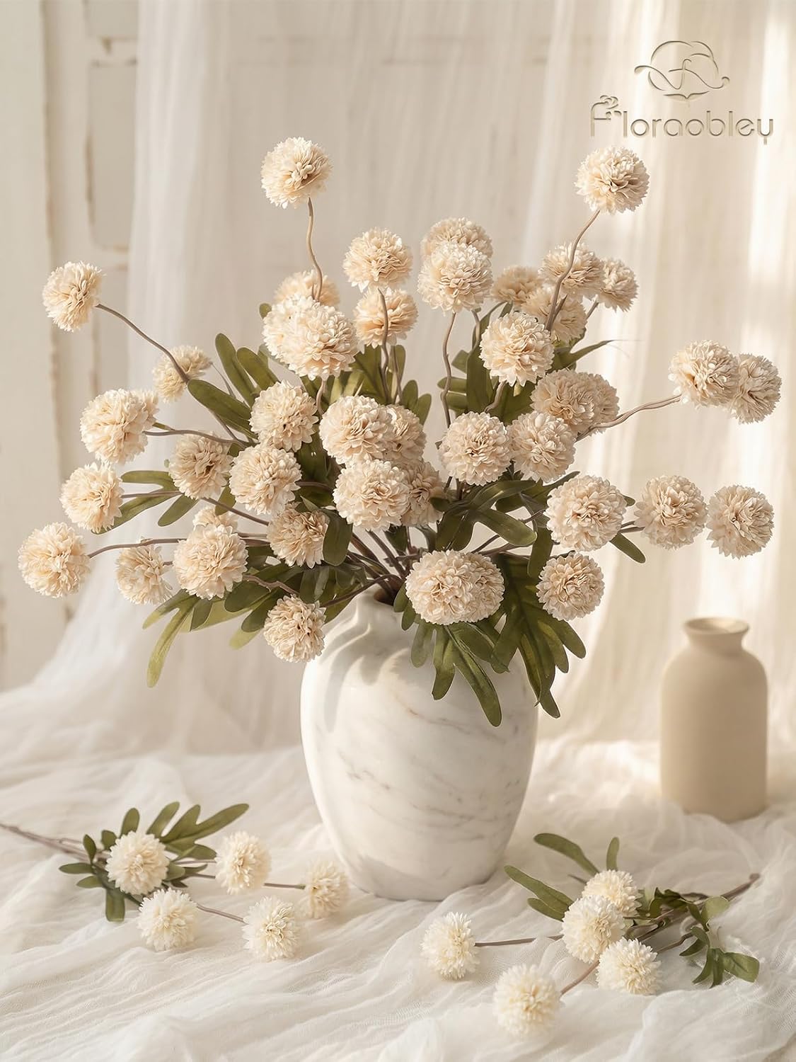 9 Pcs Fake Flowers Mini Artificial Chrysanthemum Mums Stems