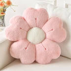 Flower Pillow, Cute Daisy Decorative Throw Pillows, Hot Pink, 15 Inches