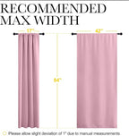 NICETOWN Blackout Curtains for Living Curtains, Rouge Pink, 2 Panels, 42 by 84 - Image 5
