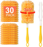 30 Count Duster Refill for Swiffer Duster with 1 Handle, Yellow