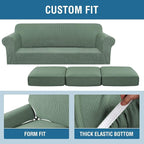 H.VERSAILTEX 4 Piece Stretch Sofa Covers - Image 4