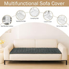 hyha Couch Covers for Dogs Washable, Non Slip Plush Dog Sofa Protectors - Image 3