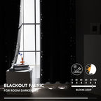 Deconovo Designer Series Silver Cubic Print Blackout Curtains - Image 3