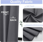 Simplebrand Ava Grey Blackout Curtains - Image 3