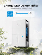 Midea 22 Pint Dehumidifier for Basement, 1,500 Sq. Ft, Energy star