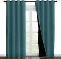 NICETOWN Complete 100% Blackout Curtain Set, Thermal Insulated & Energy by NICETOWN