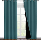 NICETOWN Complete 100% Blackout Curtain Set, Thermal Insulated & Energy by NICETOWN