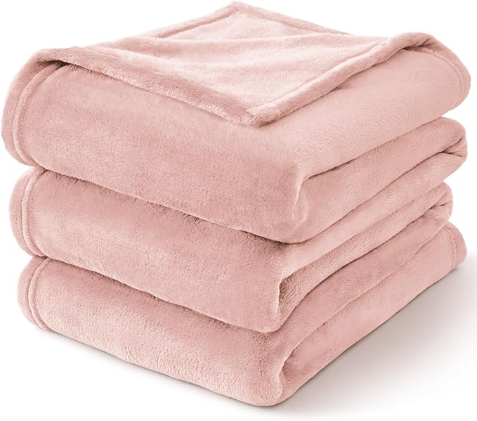 BEDELITE Fleece Blankets Queen Size Pink Morn Throw Blankets - Image 6