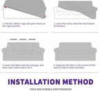 ZNSAYOTX Stretch Oversized Couch Cover Universal Sofa Covers - Image 8