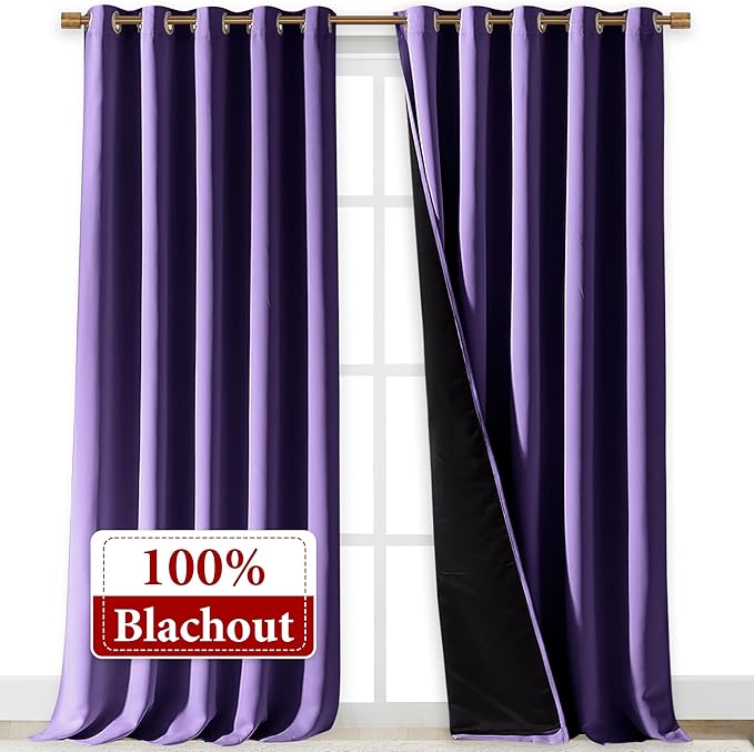 NICETOWN 100% Blackout Blinds, Laundry Room Decor Window Treatment Curtains - Image 2
