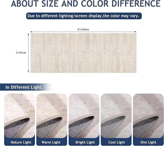 3x8 Runner Rug Non Slip Washable Rugs - Image 2