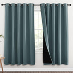 NICETOWN 100% Blackout Window Curtain Panels, Full Light Blocking Drapes by NICETOWN