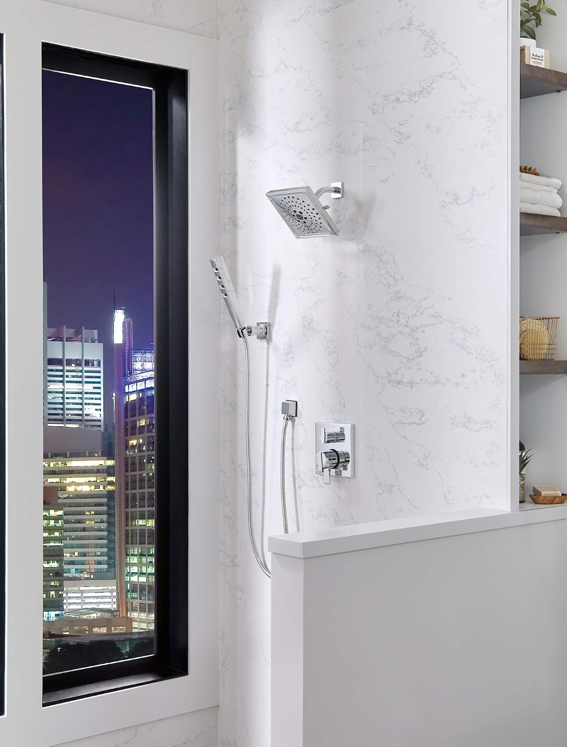 Delta Faucet Ara 17 Series 6-Setting Integrated Diverter Valve Trim Kit, Polished Nickel Diverter Valve Trim Kit, Shower Trim Kit, Polished Nickel T27967-PN (Valve Not Included)