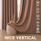 H.VERSAILTEX Bedroom Curtains Blackout Linen Blackout Curtains 84 Inches Long - Image 7