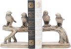 Decorative-Bookends Birds Book-Ends Heavy Duty - Unique Book Ends to Hold Books Heavy Duty Antique Book Stoppers for Shelf Office Desk Books Stand Organizer 2.3 LBS 4.75 * 4 * 6 in Newman House Studio