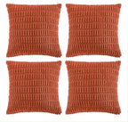 Fancy Homi 4 Packs Boho Burnt Orange Fall Decorative Throw Pillow Covers 14x14 by Fancy+Homi