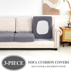 Couch Cushion Covers Seat Cushion Cover Stretch Couch Cover Separate Sectional - Image 3