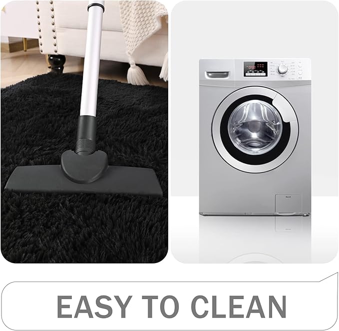 Amearea Shag Fluffy Small Rug, 2x4 Feet Throw Rugs - Image 7