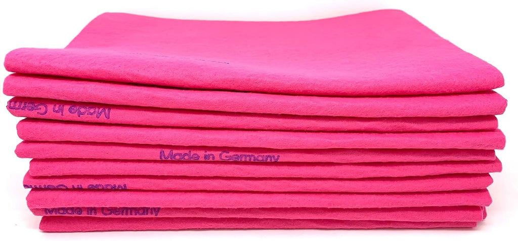 10 Pack Extra Large Original German Shammy Cloths Chamois Towels Absorbent 190g Super Shammy for Pets, Parenting Tool Cleaning for Home and Commercial Use Wholesale Bulk (Orange)