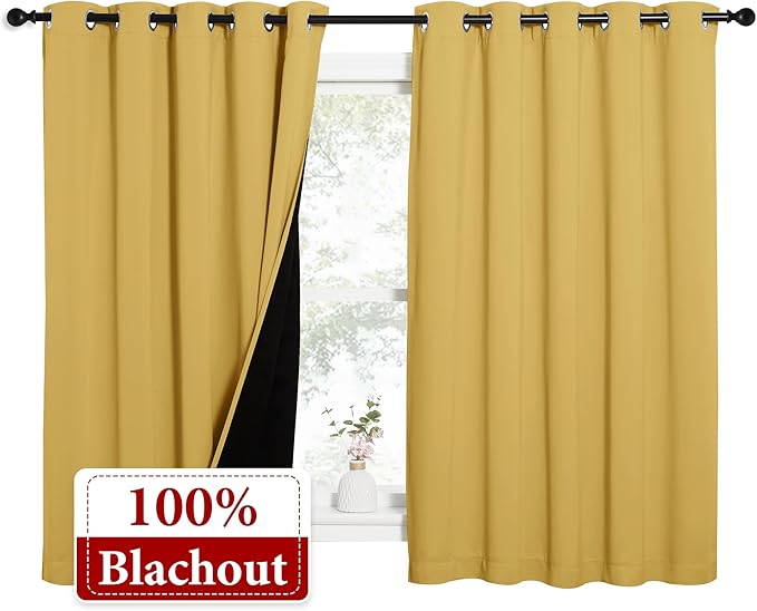 NICETOWN 100% Blackout Curtains - Image 2