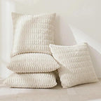 Fancy Homi 4 Packs Boho Cream Decorative Throw Pillow Covers 22x22 Inch - Image 2